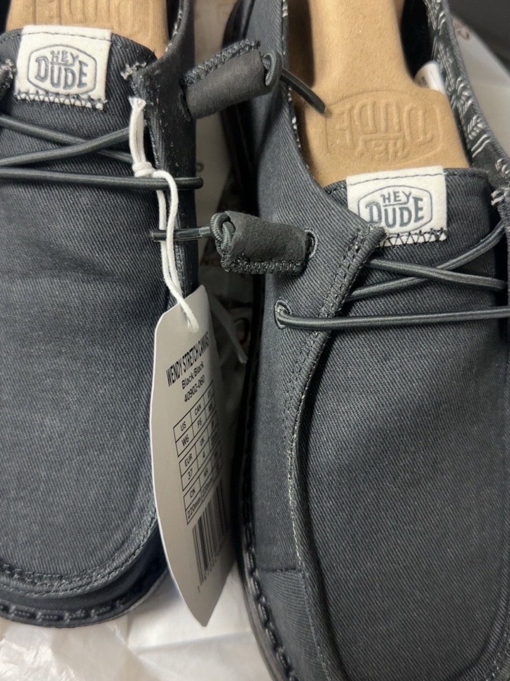 Hey Dude women Casual Slip-On Shoes in Charcoal